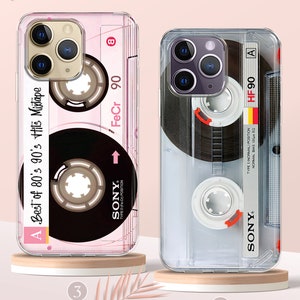 Retro Vintage Mixtape Cassette Tape Phone Case, iPhone 15 14 13 MagSafe Case, 80s 90s Retro Nostalgic Gifts Phone Case, Samsung S24 S23 Case image 3