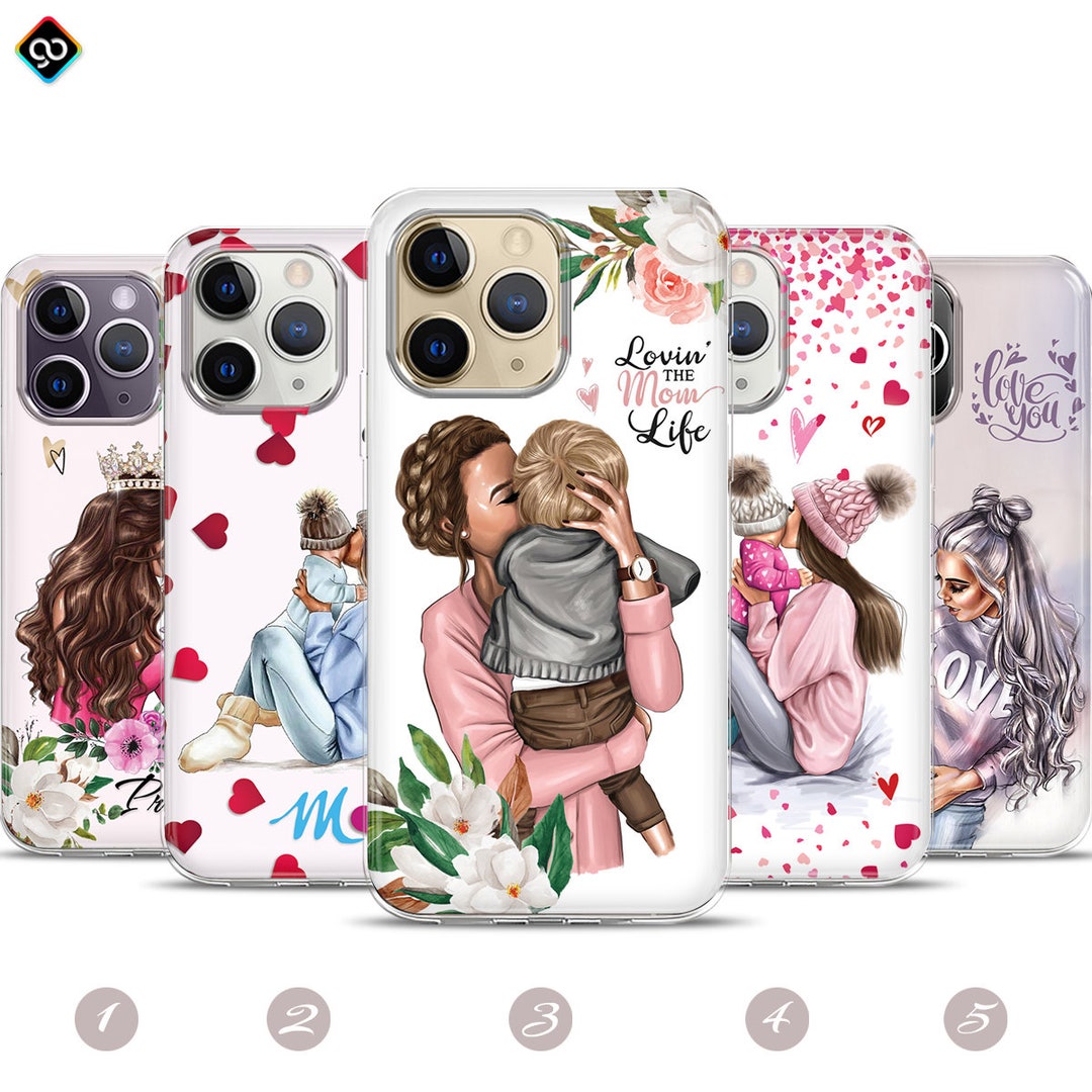 Mom Daughter Phone Case,mom of Boy Case,mother Phone Case,iphone 14 13 ...