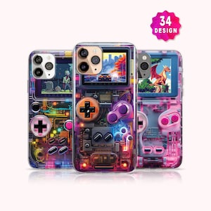 Retro 90s Gameboy iPhone 17/16/15 Pro MagSafe Case: Video Game Console Case, Samsung Galaxy S25/S24/S23 Case