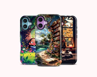 Custom Book Phone Case: Bookish iPhone 17/16/15 Pro Max Case, Bibliophile Gift For Book Lover