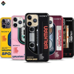 Walkman rétro, cassette, MagSafe, étui pour téléphone, étui pour téléphone musique, cadeau nostalgie des années 80 et 90, accessoires vintage des années 90, iPhone 15 14 13 Pro Max