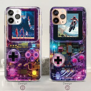 Retro Gameboy MagSafe Handyhülle, iPhone 17/16/15 Pro Max Konsolen Hülle, Samsung Galaxy S25/S24/S23/S22 Hülle, 80er Jahre Videospiel Hülle Bild 11