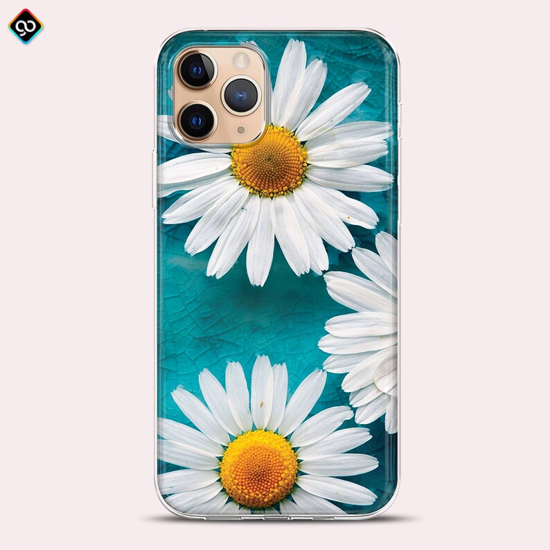 Daisy Wild Flower Nature Garden Flowers Phone Case Cover iphone 12 Pro Mini Max 11 8 XR X Plus Personalized Soft Tpu Silicone Samsung Huawei