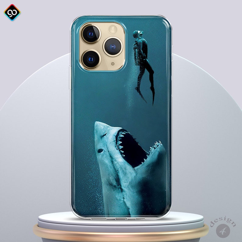 Shark Phone Case,Sea Case,iPhone 13 Pro Max Case Shark,Great White Shark Phone Case,iPhone 14 13 12 11 Pro Max mini Case,Sealife,Ocean Case 4