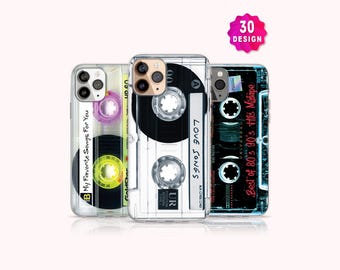 Retro Y2K iPhone 17/16/15 Pro Music Lover Gifts: Custom Cassette Tape Phone Case