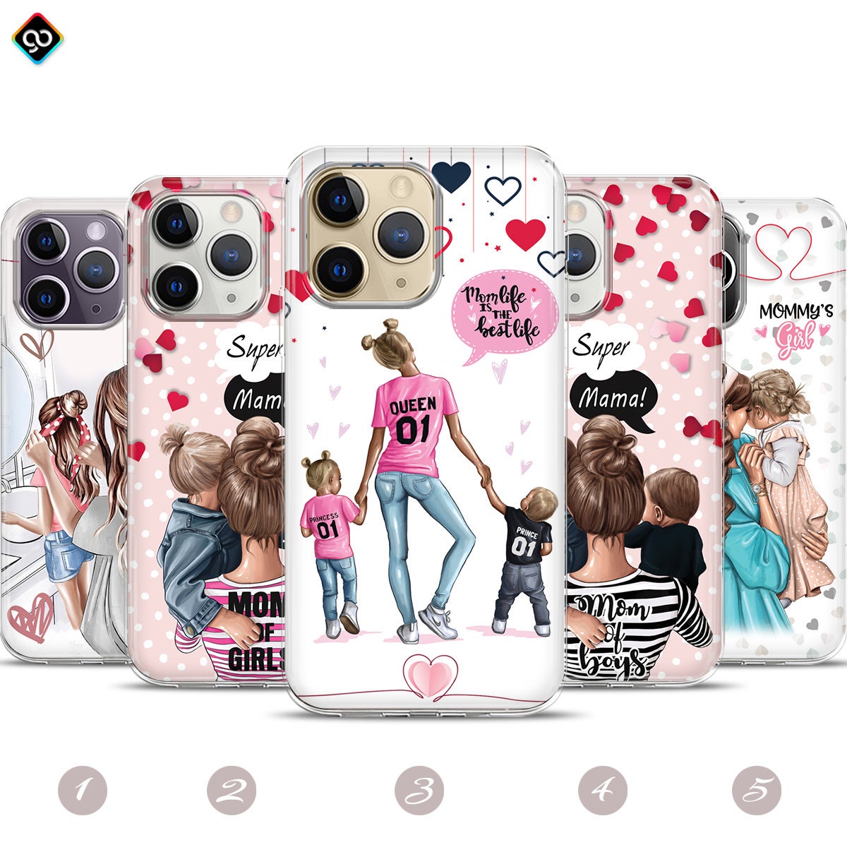 iPhoneアクセサリー mom Girl Mom Mother Mama Phone Case,best Mom Daughter Phone Case
