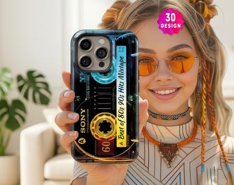 Retro Cassette Mixtape Phone Case: 80s 90s Nostalgia Design for iPhone, Samsung
