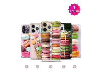Cute Pastel Macaroon MagSafe Phone Case, iPhone 15 14 12 Pro Max Case, Samsung S24 23 22 21 Phone Case Aesthetic, Chic Funny Phone Case