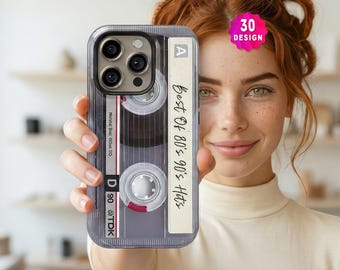 Custom Mixtape iPhone 17,16,15,14 Pro Max Cassette Tape Phone Case