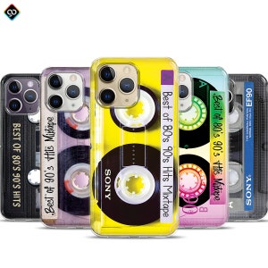 iPhone 15 14 13 12 11 Pro Max Case Retro phone Case Cute Funny iPhone Case Vintage Nostalgic Mixtape Phone Case 80s 90s Coll Cell Phone Case