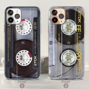 iPhone 17/16/15 Pro Retro Y2K iPhone MagSafe Case, 80s 90s Gifts, Mixtape Cassette Tape Vintage Phone Case, Mom Dad Gift Ideas image 2