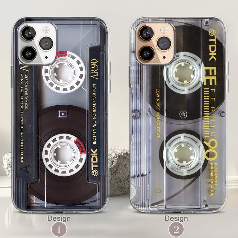 iPhone 17/16/15 Pro Retro Y2K iPhone MagSafe Case, 80s 90s Gifts, Mixtape Cassette Tape Vintage Phone Case, Mom Dad Gift Ideas image 2