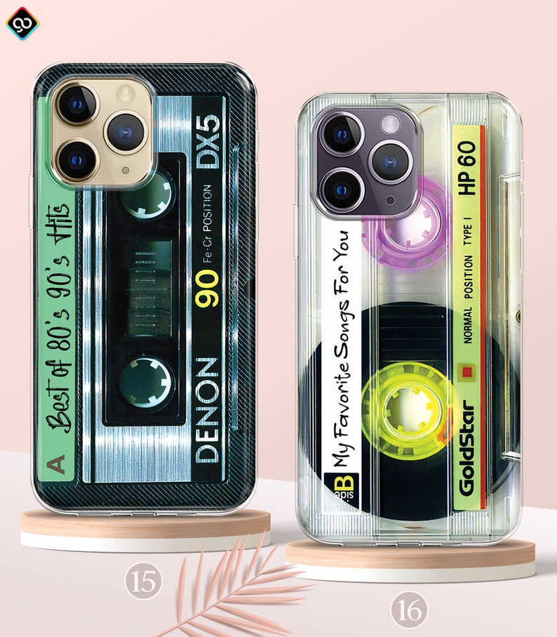 Retro Vintage Mixtape Cassette Tape Phone Case, iPhone 15 14 13 MagSafe Case, 80s 90s Retro Nostalgic Gifts Phone Case, Samsung S24 S23 Case image 9