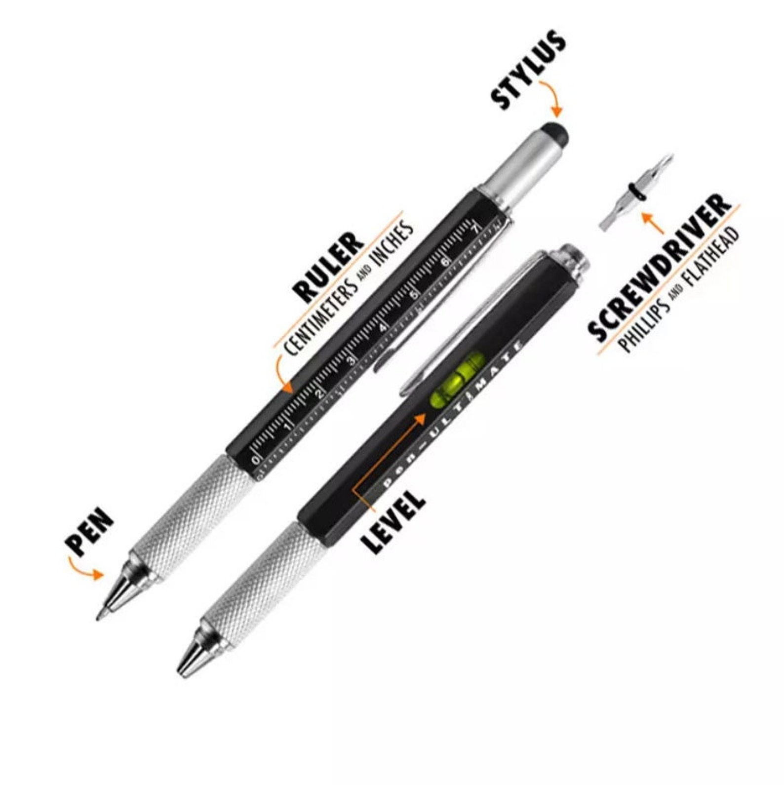 Mens 6 in 1 Multitool Pen Gadget Gift Screwdriver Perfect Man Gift