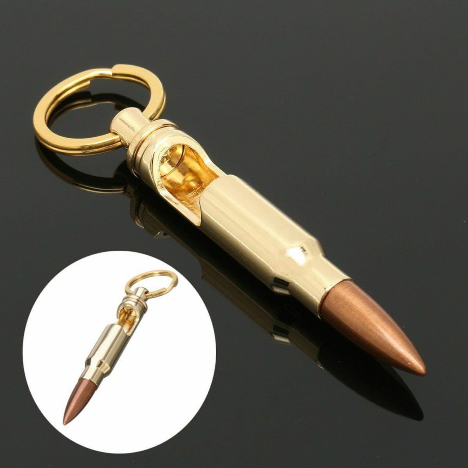 Metal Bullet Bottle Opener Keychain Free UK Delivery Cool Etsy UK