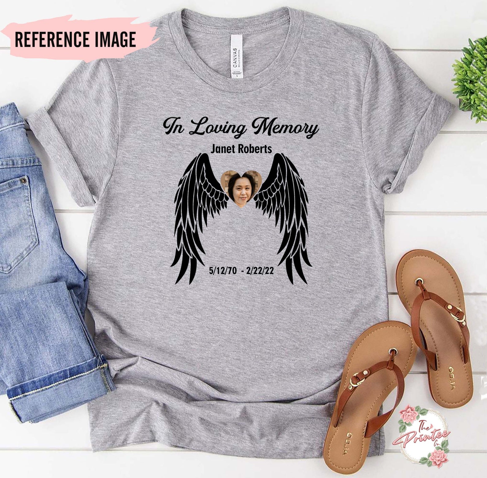 In Loving Memory SVG Angel Wing SVG RIP Svg Rest in Peace | Etsy