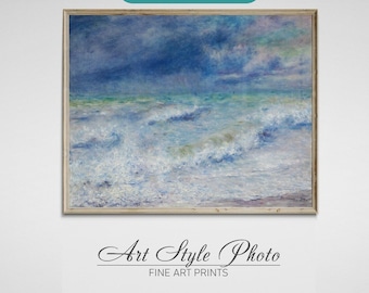 Pierre-August Renoir Zeegezicht. Renoir-afdruk. Canvasafdruk.