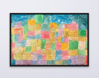 Paul Klee print. Art prints on canvas or art paper. Free shipping in the USA, Canada, and UK.