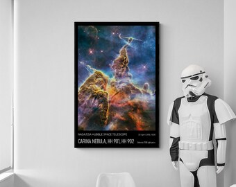 Carina Nebula, NASA / ESA / Hubble image. Wall decor / Print: poster, canvas, framed canvas.