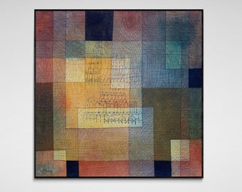 Paul Klee print: Polyphonic Architecture. Art prints on canvas or art paper. Free shipping in the USA, Canada, UK, EU, Australia.