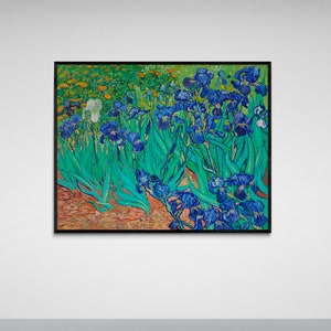 Van Gogh&#39;s Irises wall art, Van Gogh Giclée art prints on canvas or art paper