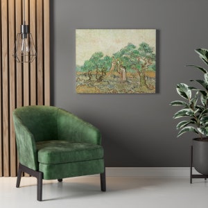 Van Gogh's Olive Orchard Wandkunst, Van Gogh Giclee Kunstdrucke auf Leinwand oder Kunstpapier in den USA, Van Gogh extra große Leinwand