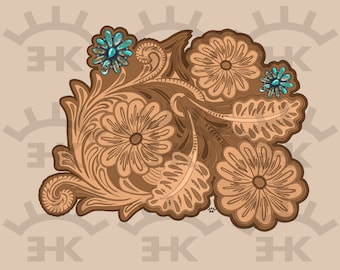 Leder Western png | Sublimation png