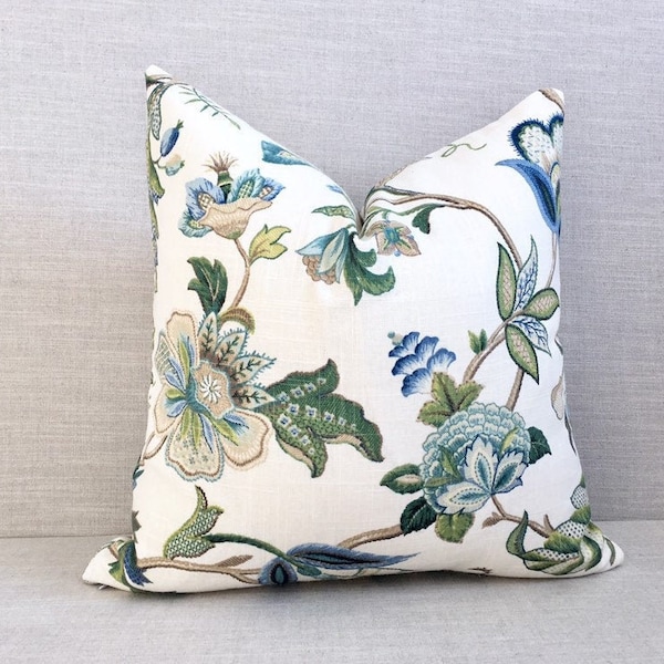 Blue Green Pillow Etsy