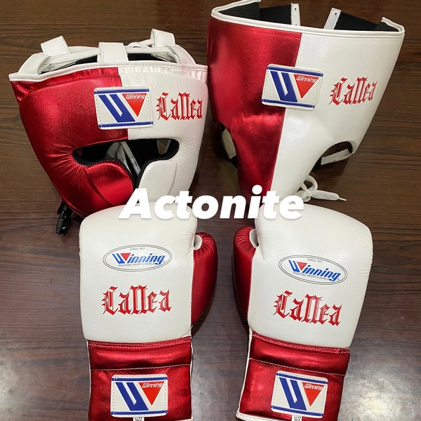 Custom Handmade Boxing Gloves Sparring Set Winning, Personlized Boxing Gloves, Head and Groin, Gift For Men, Gift For Him, Gift For Students