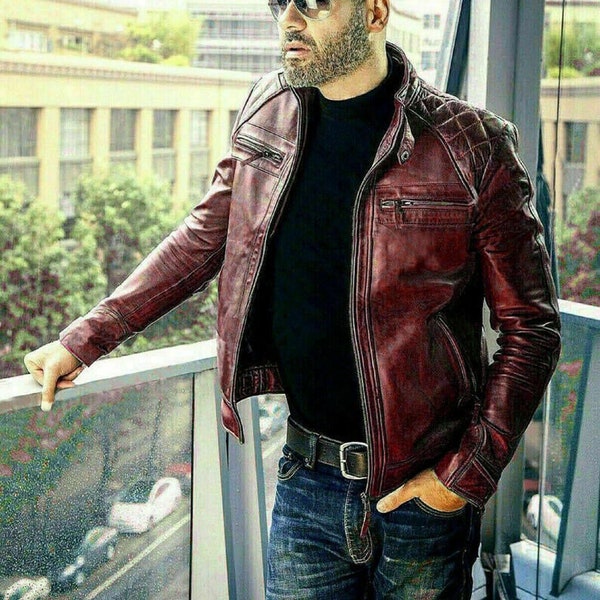 Mens Leather Jacket - Etsy