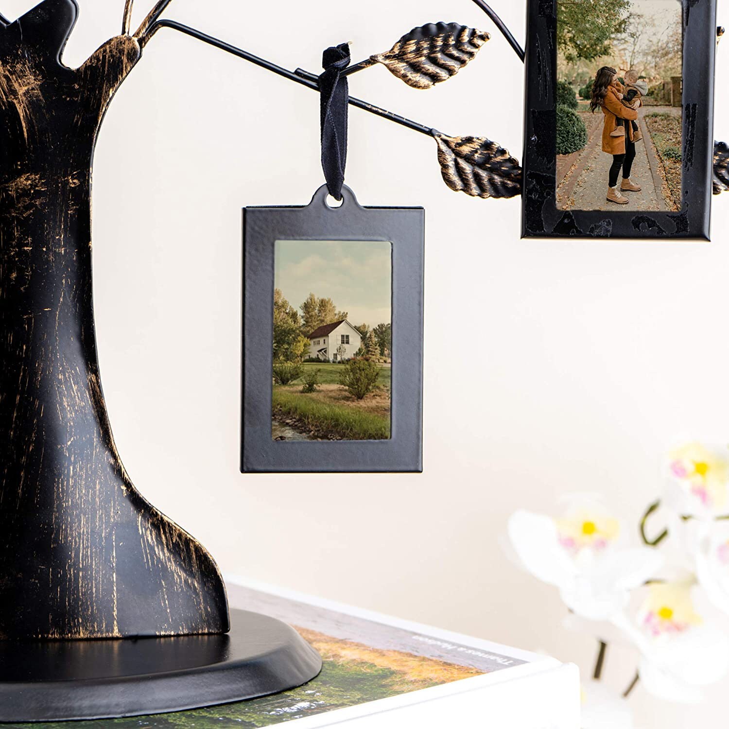 Thetford Design Family Tree Photo Frame With 12 Hanging Picture Frames