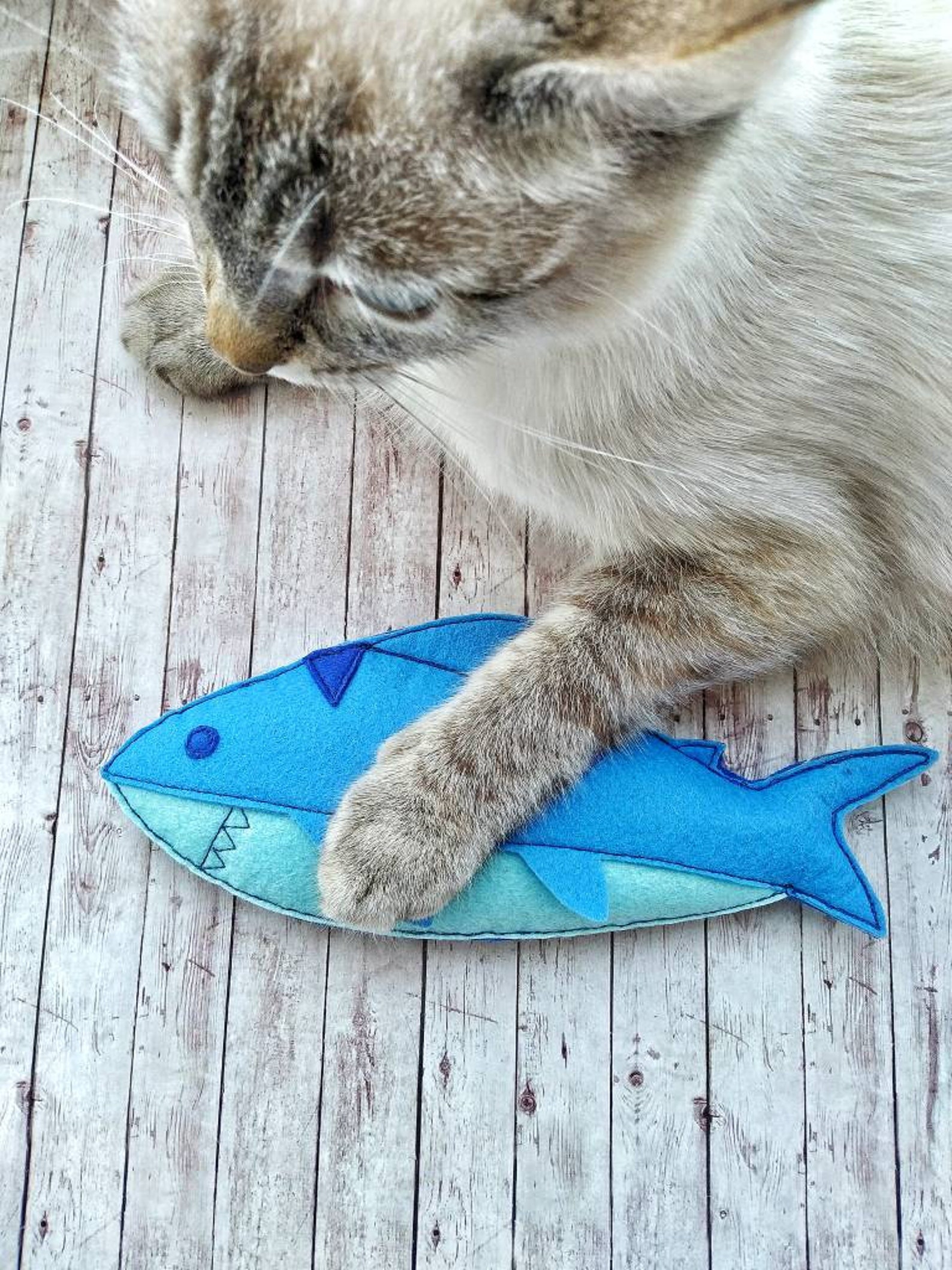 Catnip cat toys Shark fishes Fish toy Felt toys Best gift for Etsy