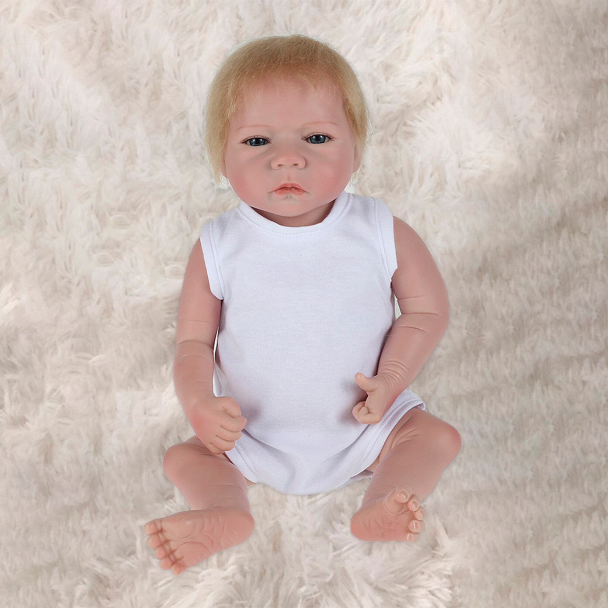 Reborn Baby Dolls 18inch Handmade Newborn Doll Full Silicone Etsy