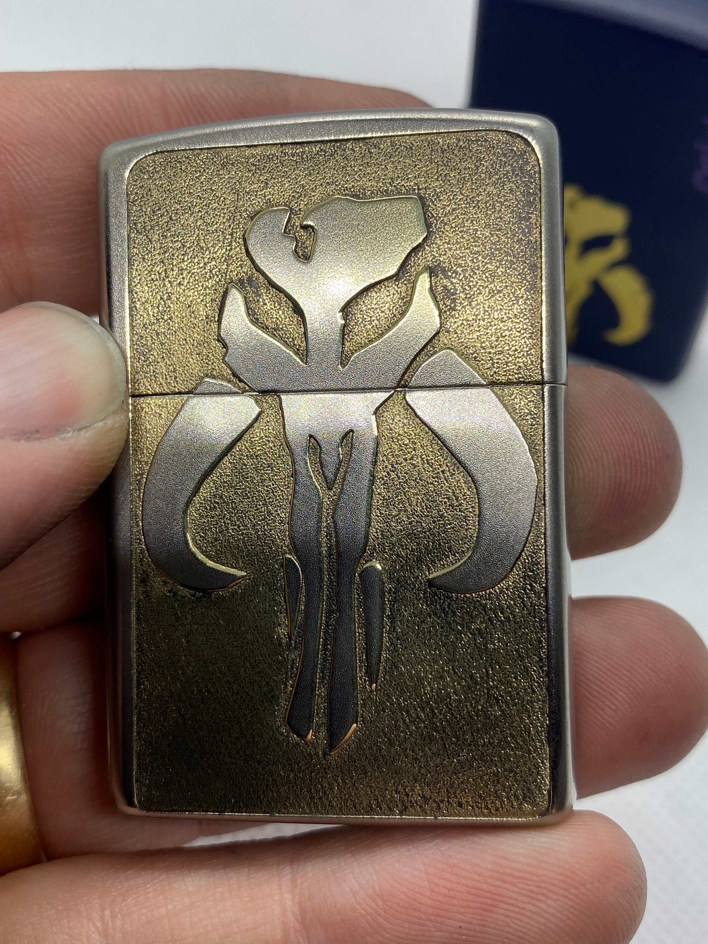 Star Wars Mandalorian Mythosaur Skull Zippo Lighter Deep Etsy Schweiz