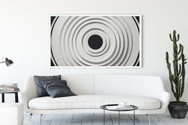 Frame TV Art, Abstract Shapes, Art for Frame TV, Digital Art Print for