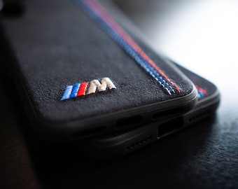 BMW M Embroidered Alcantara iPhone Case | BMW Inspired