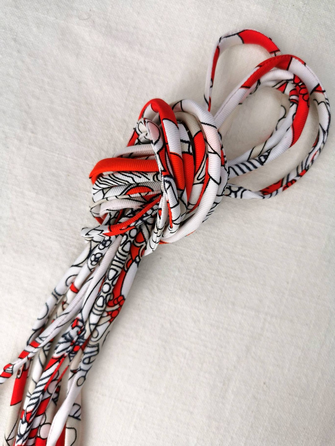 Spaghetti Ruby Ribbons Handmade Silk Twill Ribbon Spaghetti Cord - Etsy