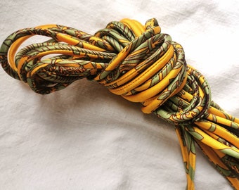 Handmade Silk Twill Ribbon Spaghetti Cord 