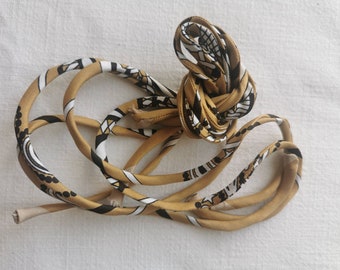 Handmade Silk Twill Ribbon Spaghetti Cord 