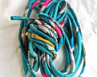 Handmade Silk Twill Ribbon Spaghetti Cord 