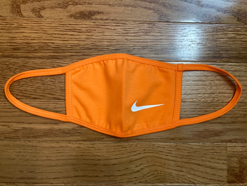 Nike sports face mask with swoosh logo Handmade Adult face Etsy
