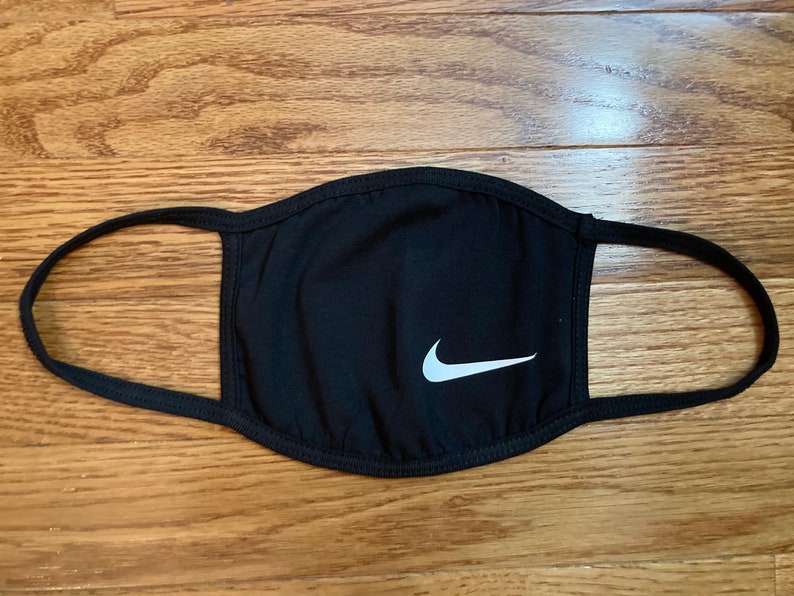 Nike sports face mask with swoosh logo Handmade Adult face Etsy
