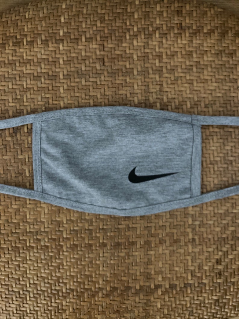 Nike sports face mask with swoosh logo Handmade Adult face Etsy