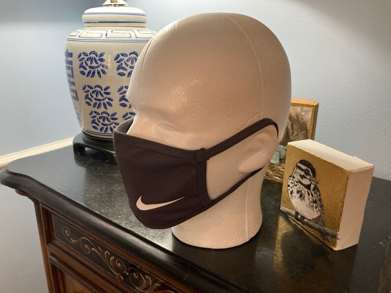 Nike sports face mask with swoosh logo Handmade Adult face Etsy