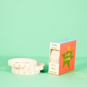 Set van 3 mini-checklists met goudfolie witte washi-tape Checklist voor planner Checklist voor het organiseren van Washi-tape