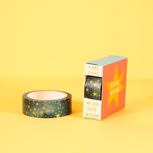 Een nacht van Golden Stars Gold Foil Star Washi Tape