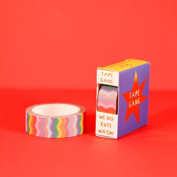 Regenbogen Wiggle Jiggle Qualle Washi Tape