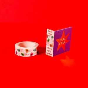 Gift Wrapped For Christmas Presents And Polka Dots Washi Tape