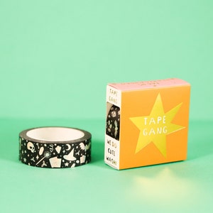 Night Of The Fright Washi Tape Halloween Hallows Eve Witch Boo Star Holografisch Washi Mystiek