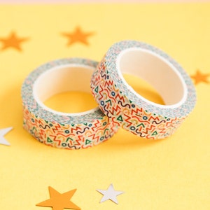 Colourful Zany Crazy Graphic Washi Tape